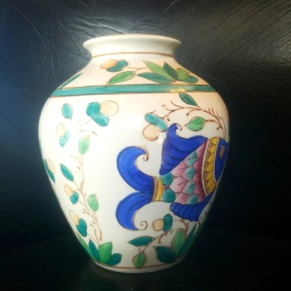Vintage Asian Fish Vase - Picture 3 of 3
